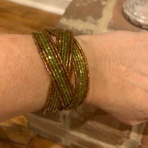 Beaded wrap bracelet